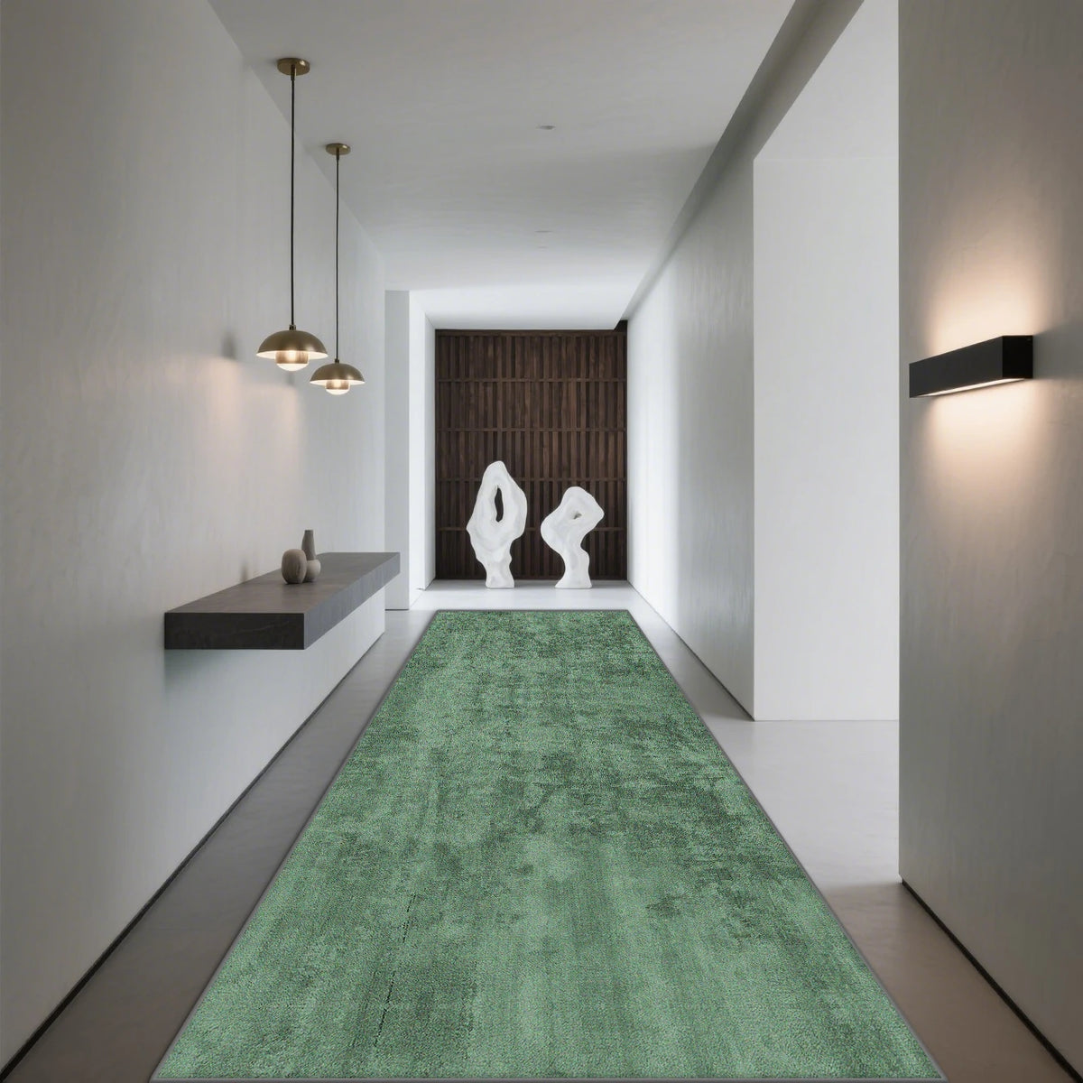 Modern Geometric Runner Rug Hallway Staircase Entryway Anti-Slip Machine Washable Polyester Floor Mat for Living Room Kitchen Corridor | Thomler