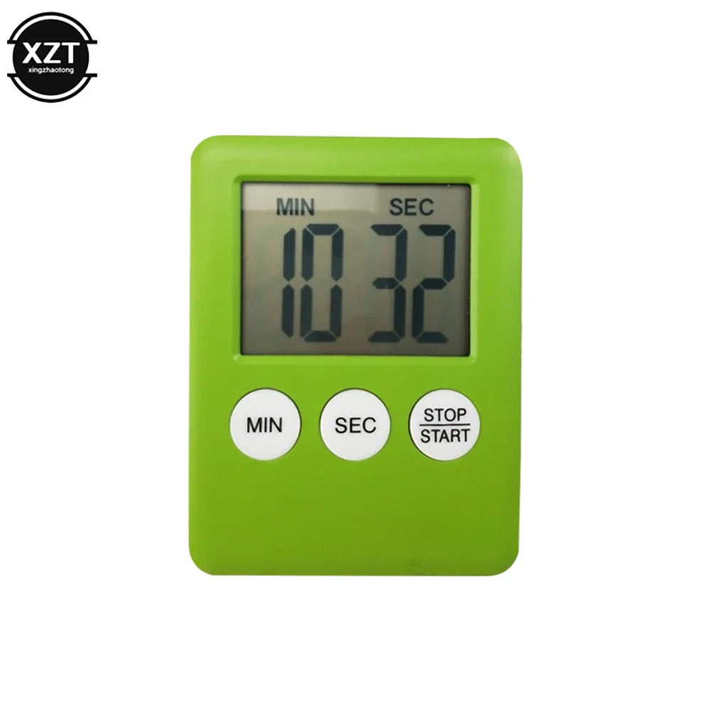 Digital Kitchen Timer Magnetic LCD 7.0 cm Compact Cooking Countdown Clock Focus Timer For Kitchen Sports Study | Thomler