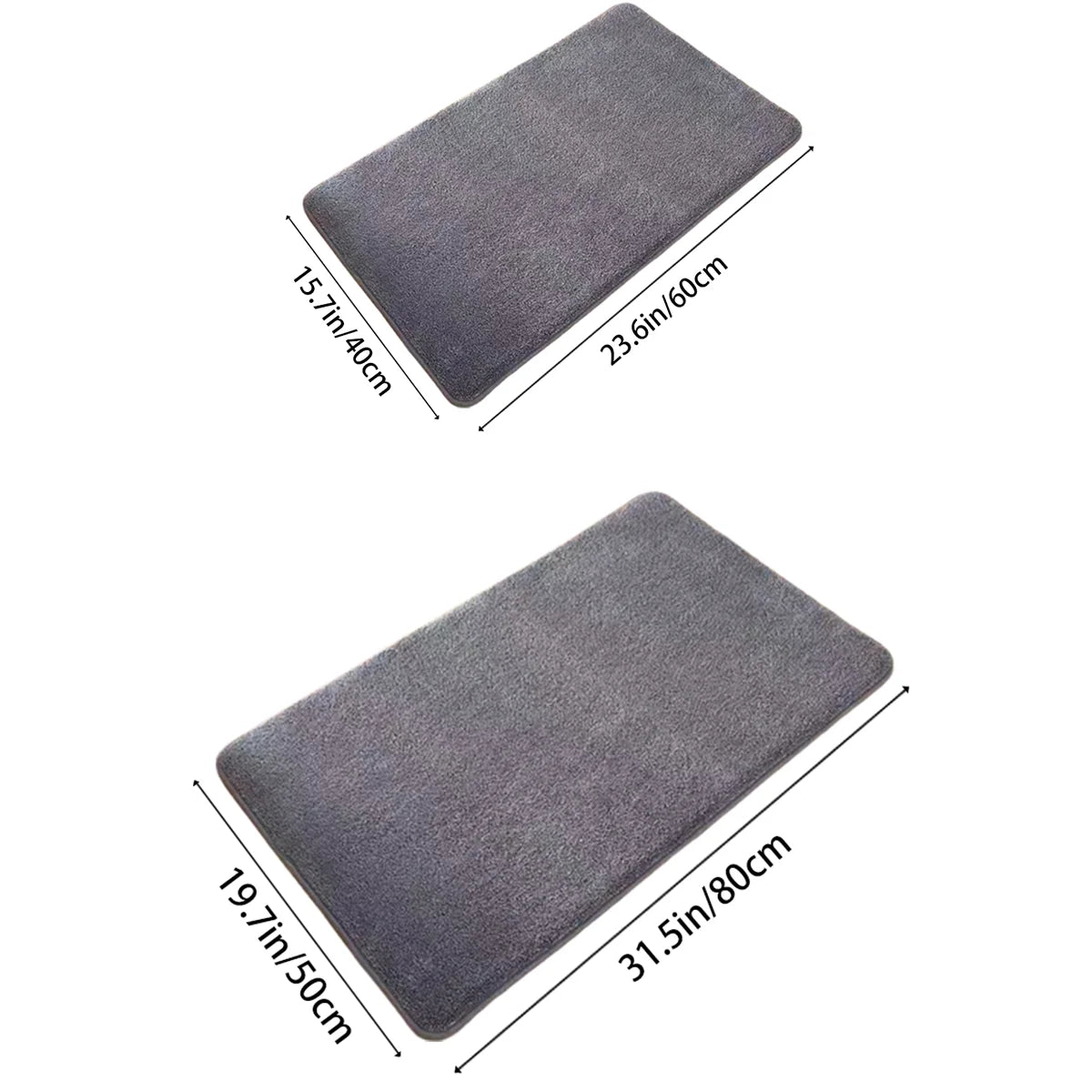 Ultra-Absorbent Coral Velvet Bath Mat – Non-Slip Microfiber Bathroom Rug for Shower & Tub, Quick-Dry Floor Mat for Washroom, Spa-Style | Thomler