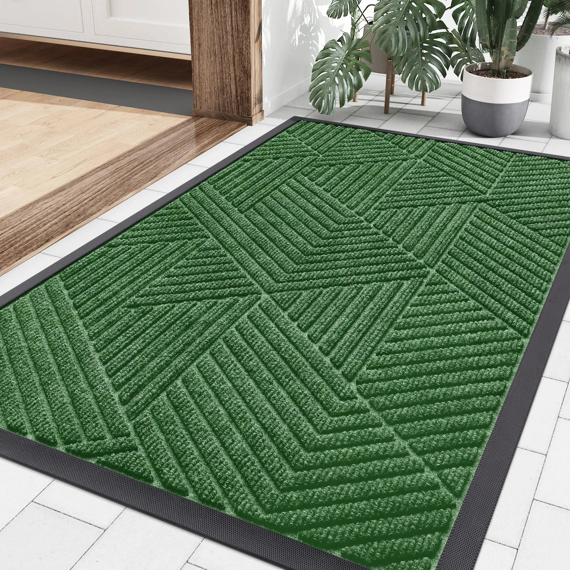 Entryway Rug Non-Slip Absorbent Indoor Outdoor Welcome Mat for Front Door Hallway Patio Garage Apartment Entrance Home Decor | Thomler