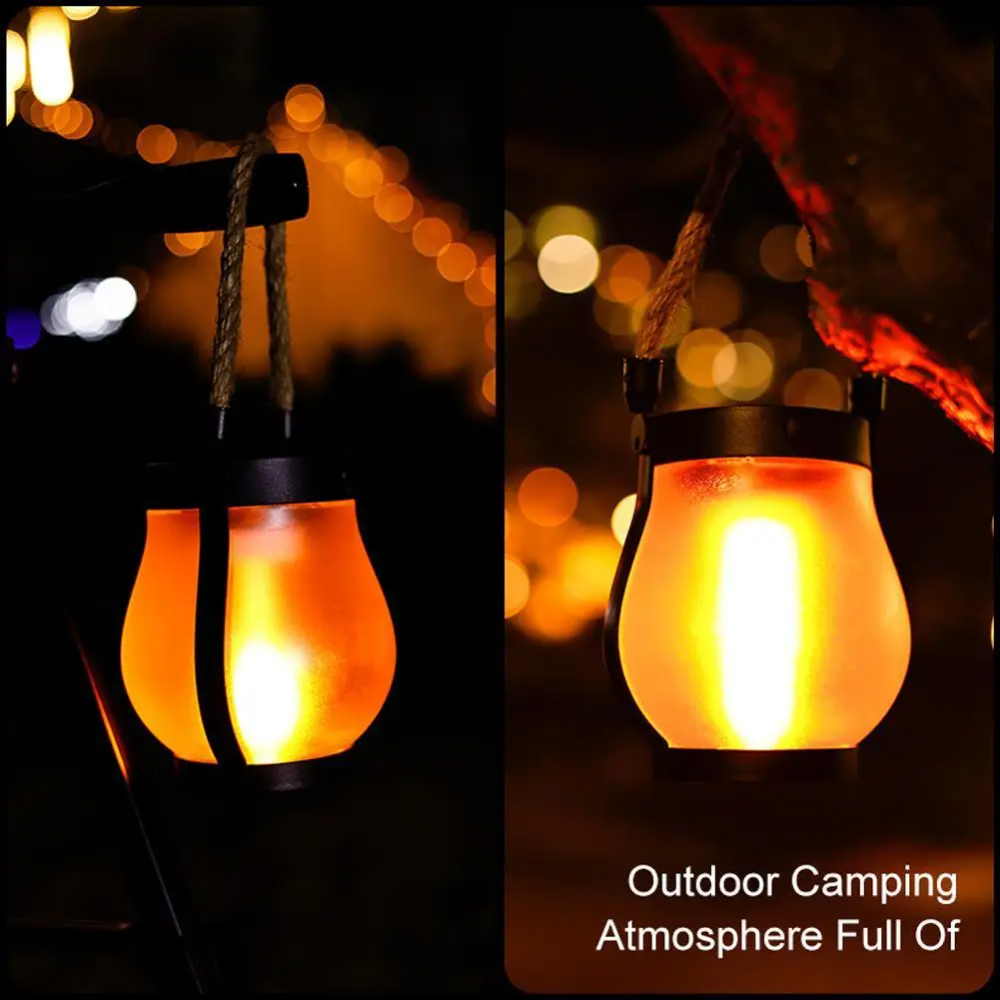 Flickering Flame Solar LED Garden Lantern – Outdoor Patio Torch Light for Yard, Deck & Walkway Ambiance | Thomler
