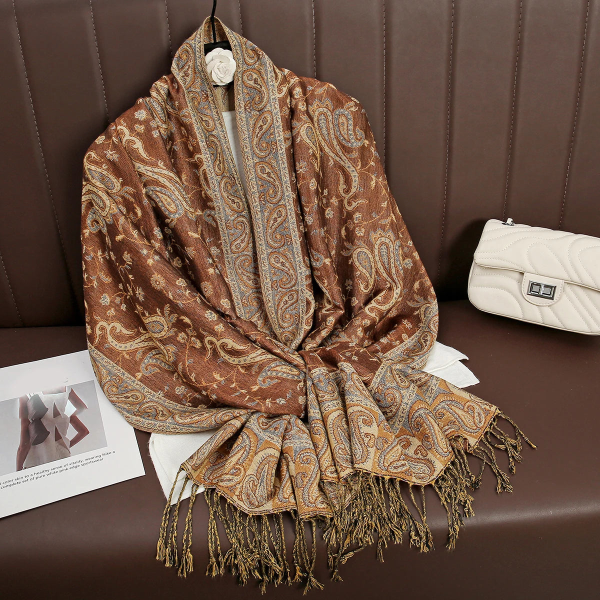 Soft Cotton-Blend Winter Wrap Scarf for Women – Lightweight Shawl for Fall & Cold Weather | Thomler
