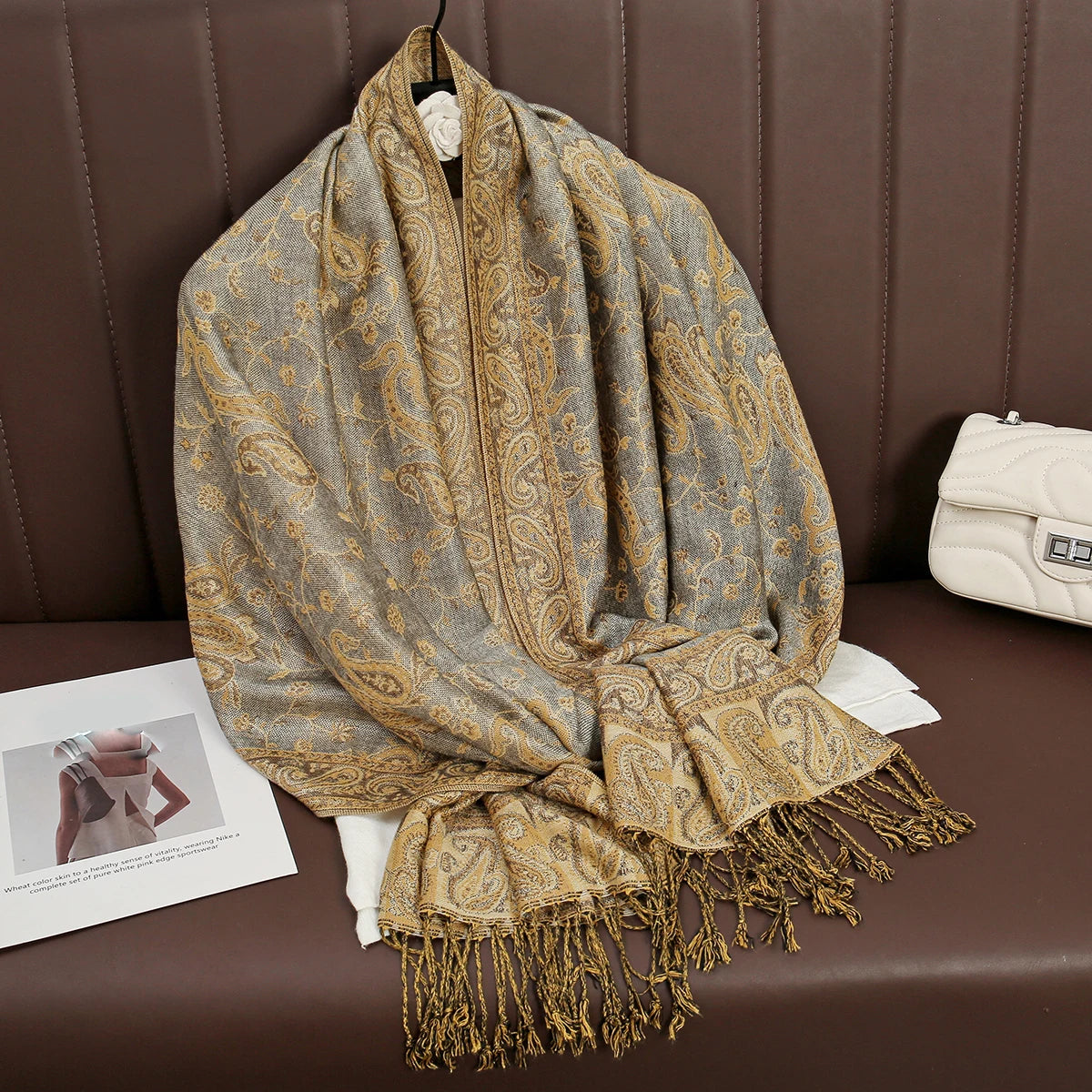 Soft Cotton-Blend Winter Wrap Scarf for Women – Lightweight Shawl for Fall & Cold Weather | Thomler