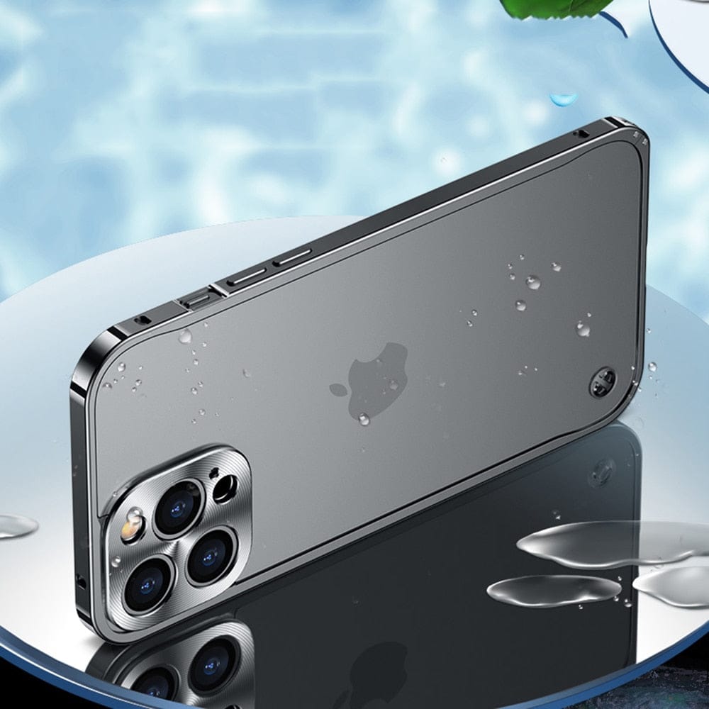 Aircraft-Grade Aluminum iPhone Case Precision-Milled Snap-On Protection for Apple Smartphones Slim Lightweight Metal Bumper Shell | Thomler