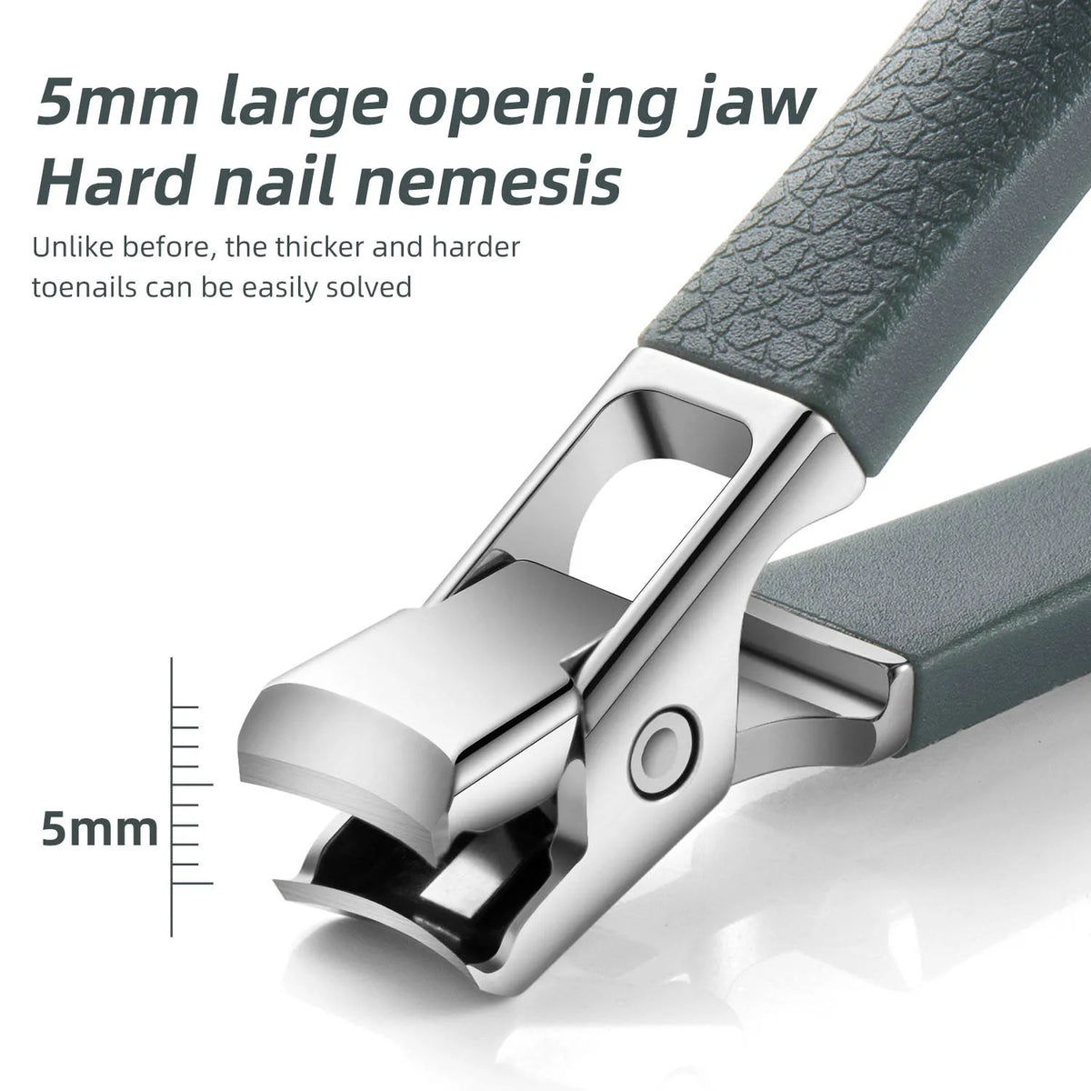 Heavy-Duty Toenail Clipper with Wide Opening for Thick Nails – Stainless Steel Ergonomic Trimmer for Seniors and Everyone | Thomler