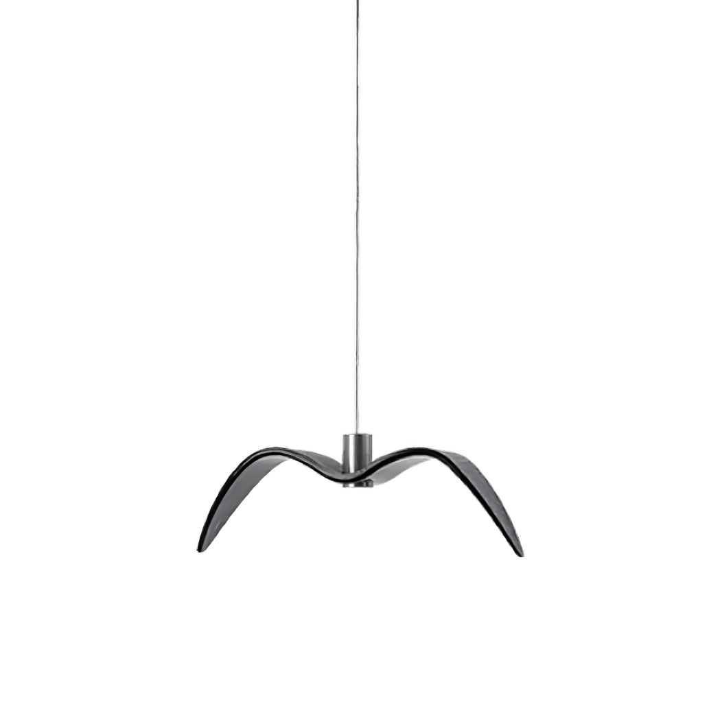 Pendant Light Resin LED 40.0 cm Black Dining Room Bird Ceiling Hanging Lamp Adjustable Cable Modern Scandinavian | Thomler