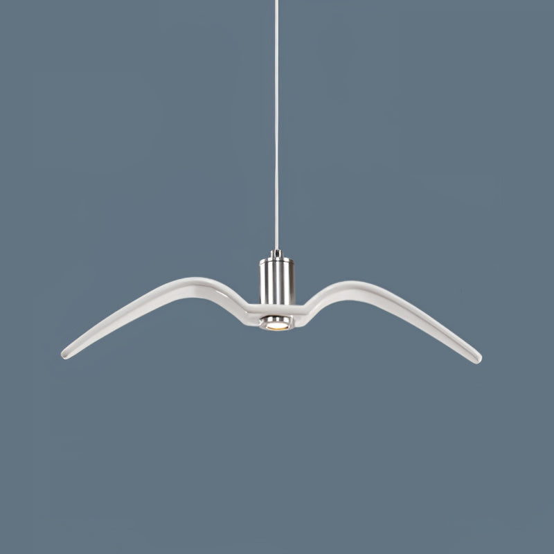 Pendant Light Resin LED 40.0 cm Black Dining Room Bird Ceiling Hanging Lamp Adjustable Cable Modern Scandinavian | Thomler