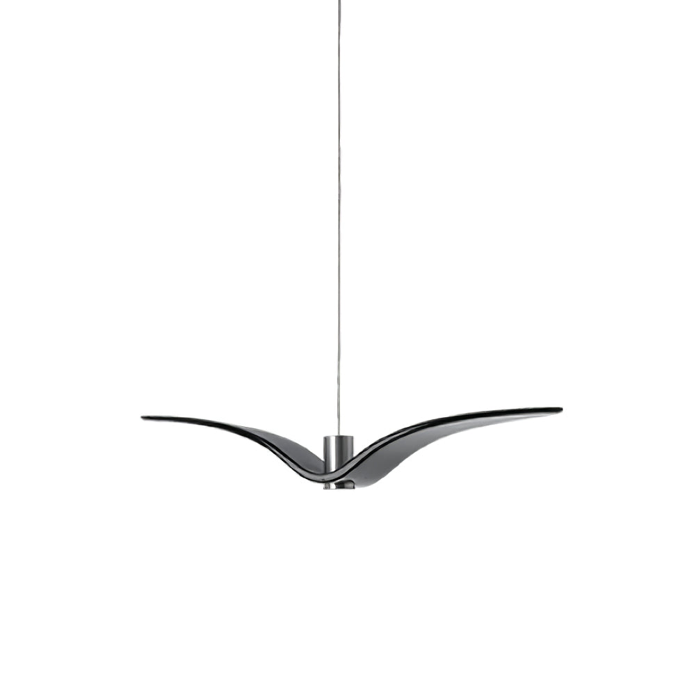 Pendant Light Resin LED 40.0 cm Black Dining Room Bird Ceiling Hanging Lamp Adjustable Cable Modern Scandinavian | Thomler