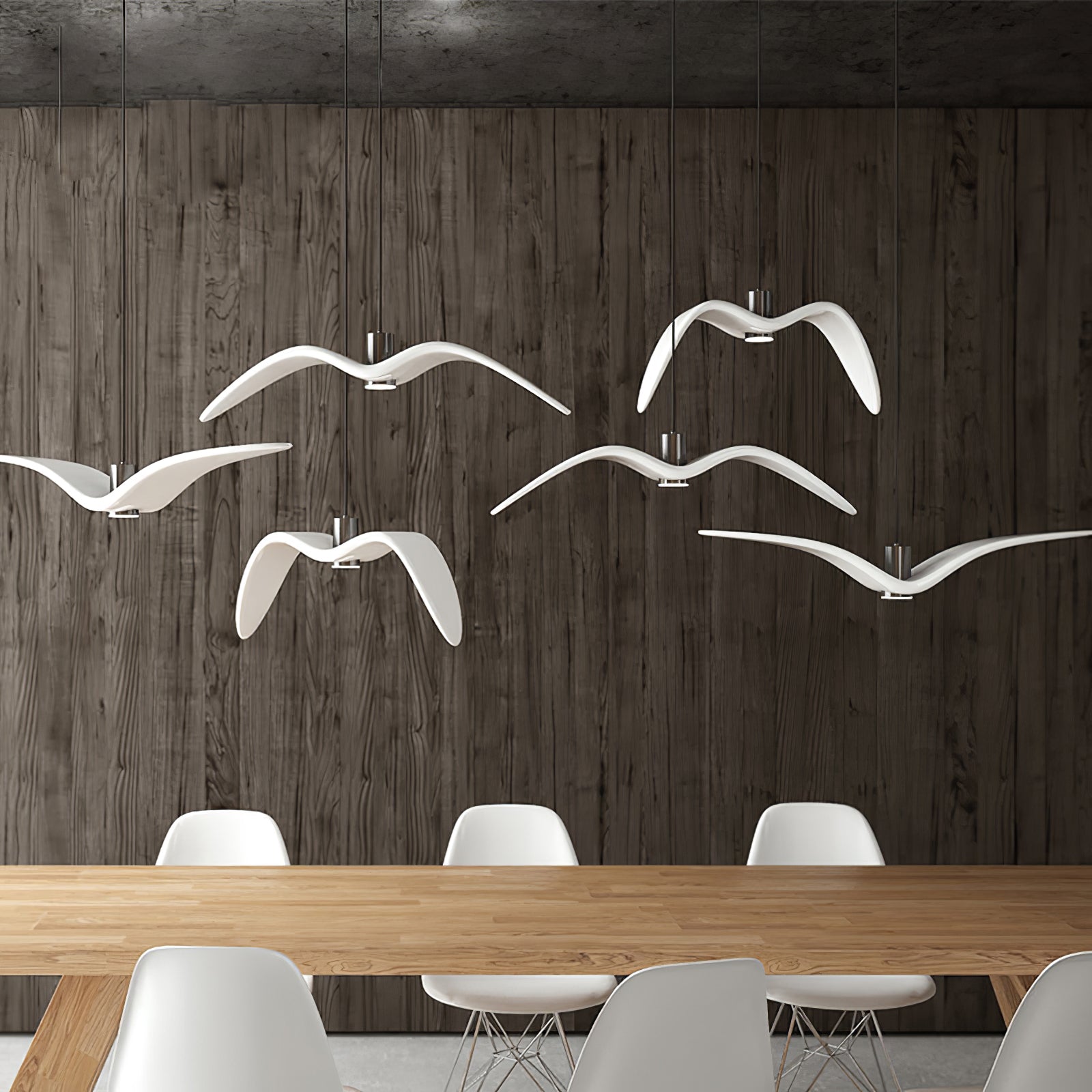 Pendant Light Resin LED 40.0 cm Black Dining Room Bird Ceiling Hanging Lamp Adjustable Cable Modern Scandinavian | Thomler