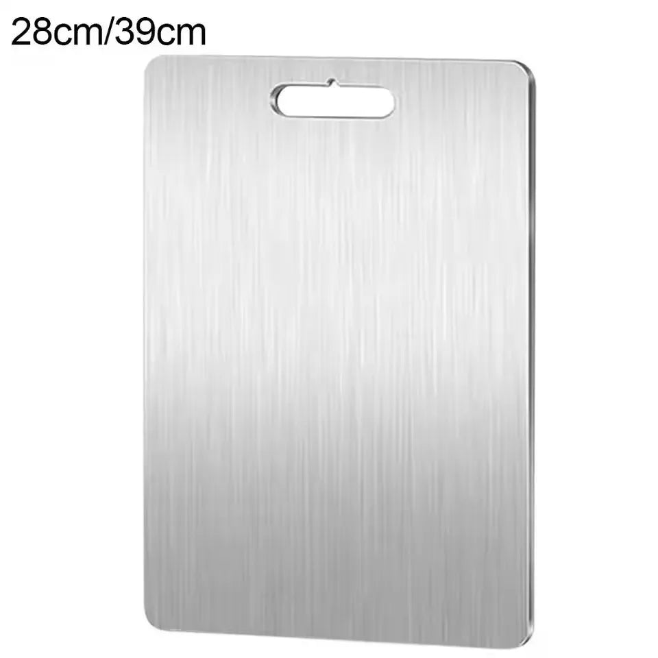 Professional 316 Alloy Prep Surface for Home Cooking, Dual-Use Design, Four Sizes, Heat-Resistant & Wipe-Clean Metal Workspace, Countertop | Thomler
