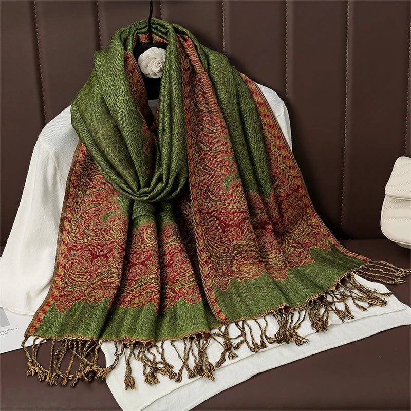 Women's Soft Cashmere-Feel Wrap Shawl – Lightweight Year-Round Fashion Accessory for Everyday Warmth | Thomler