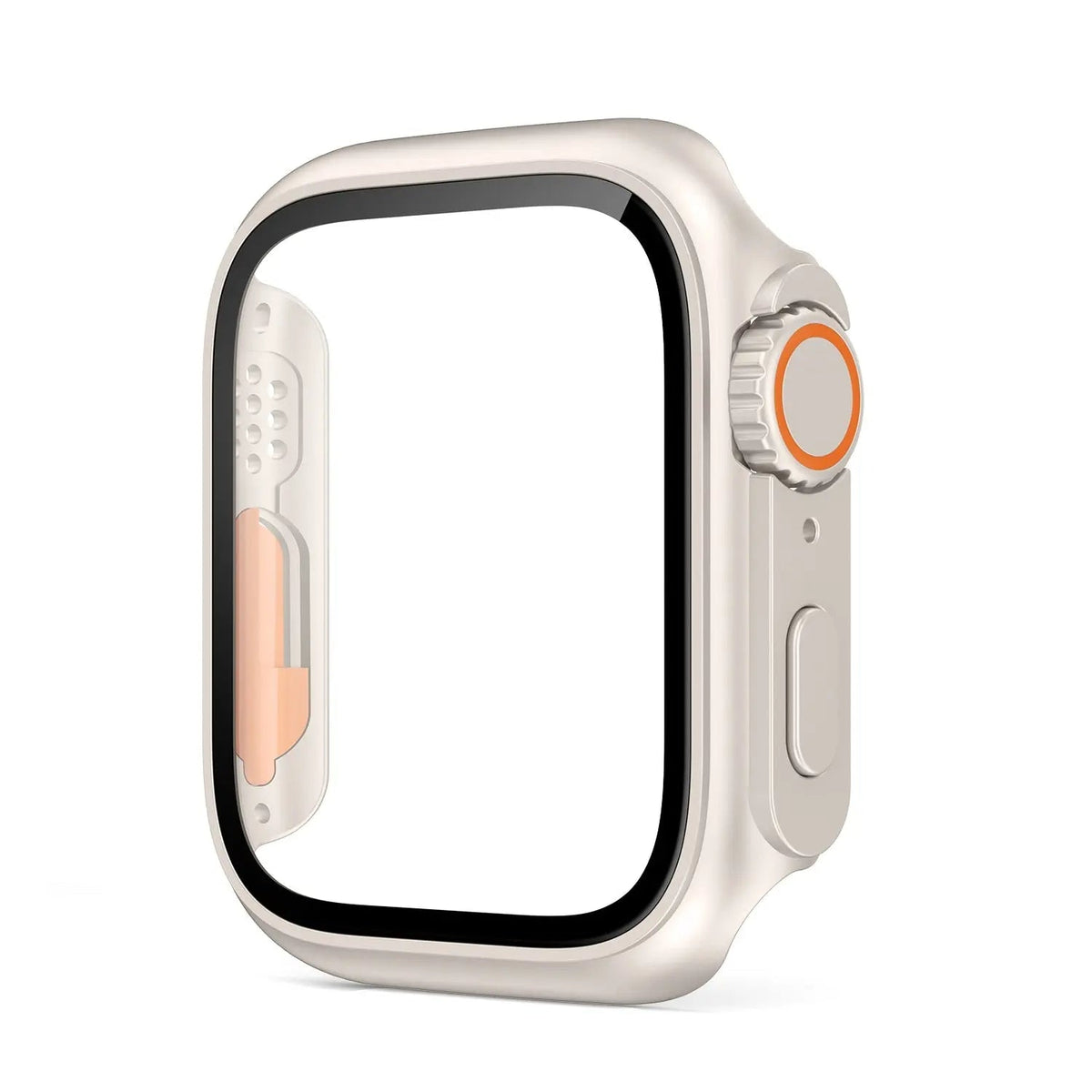 Hardened Glass Shield Case for Apple Watch Series 7/8/SE – Full Display Coverage, Crown Access, 40-45mm Sizes | Thomler