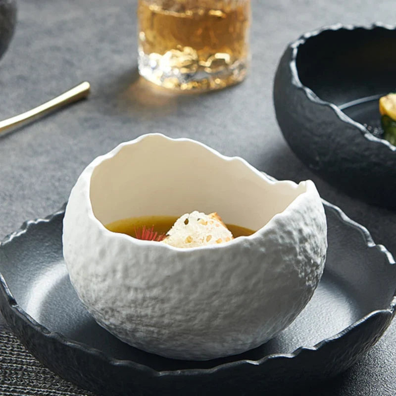Ceramic Bowl Fine Porcelain 7.9 in Modern Dining Dessert Snack Serving Dish | Thomler
