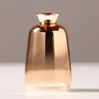 Vase Glass 4 in Rose Gold Decorative Centerpiece Floral Arrangement Home Decor | Thomler