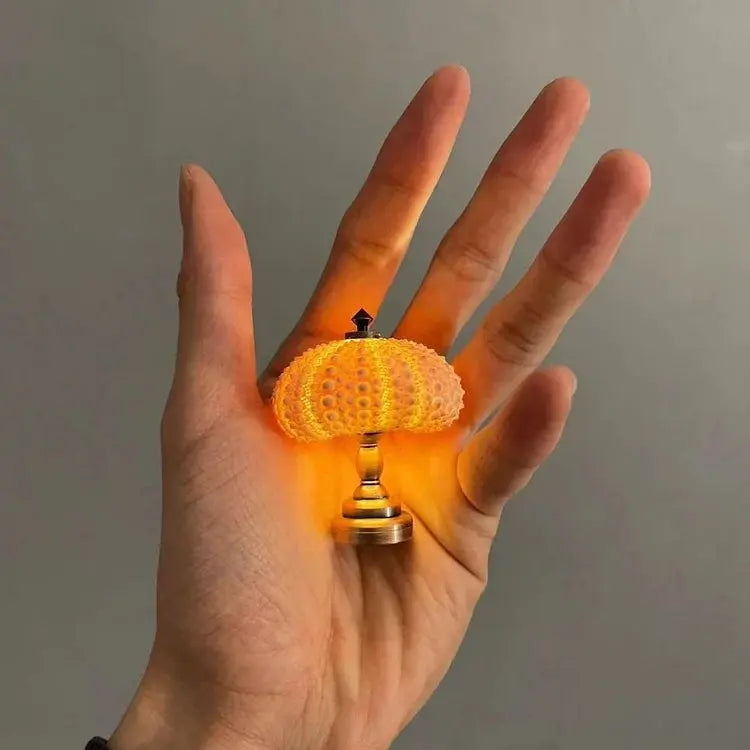Seeigel-Nachtlampe mit sanfter Ambientebeleuchtung