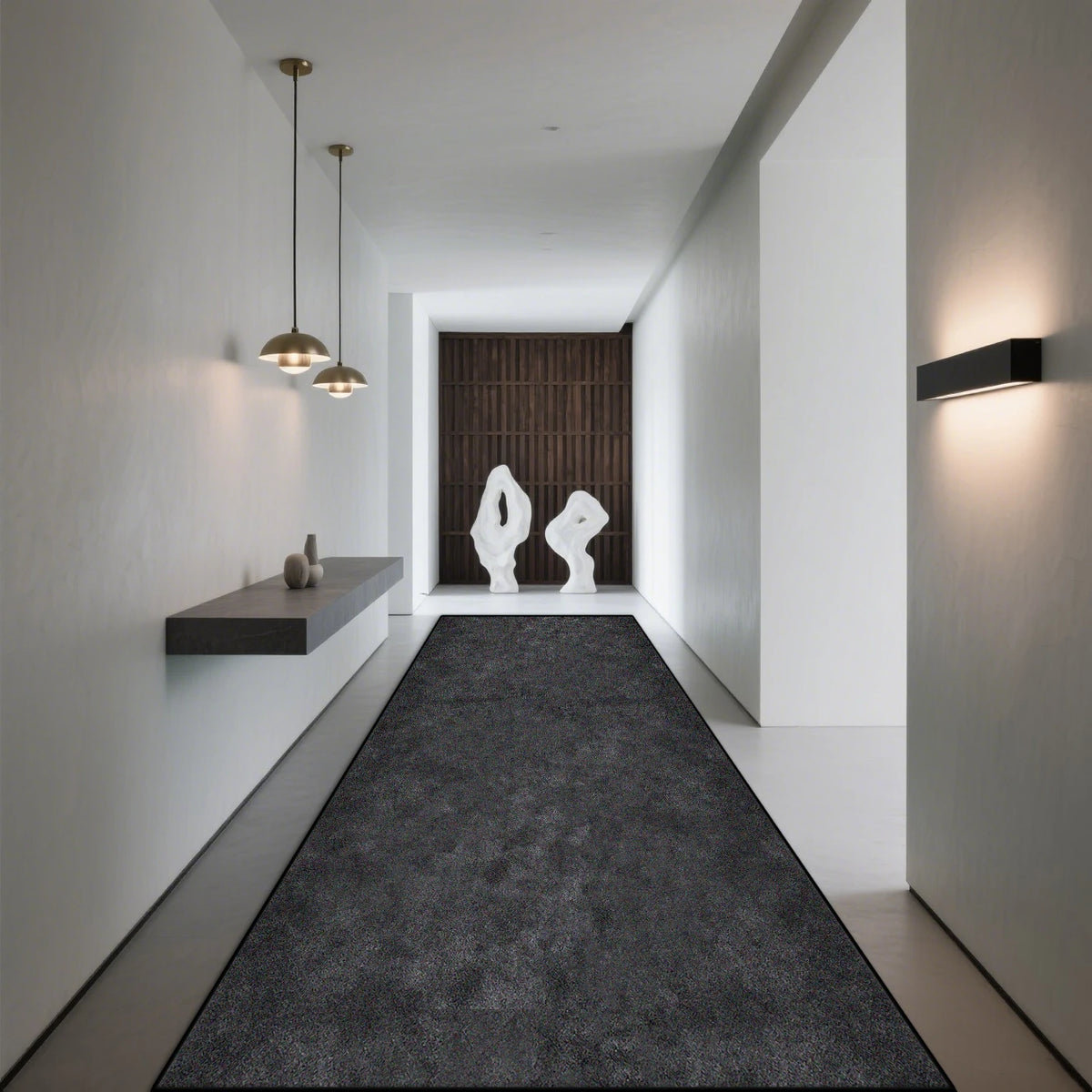 Modern Geometric Runner Rug Hallway Staircase Entryway Anti-Slip Machine Washable Polyester Floor Mat for Living Room Kitchen Corridor | Thomler