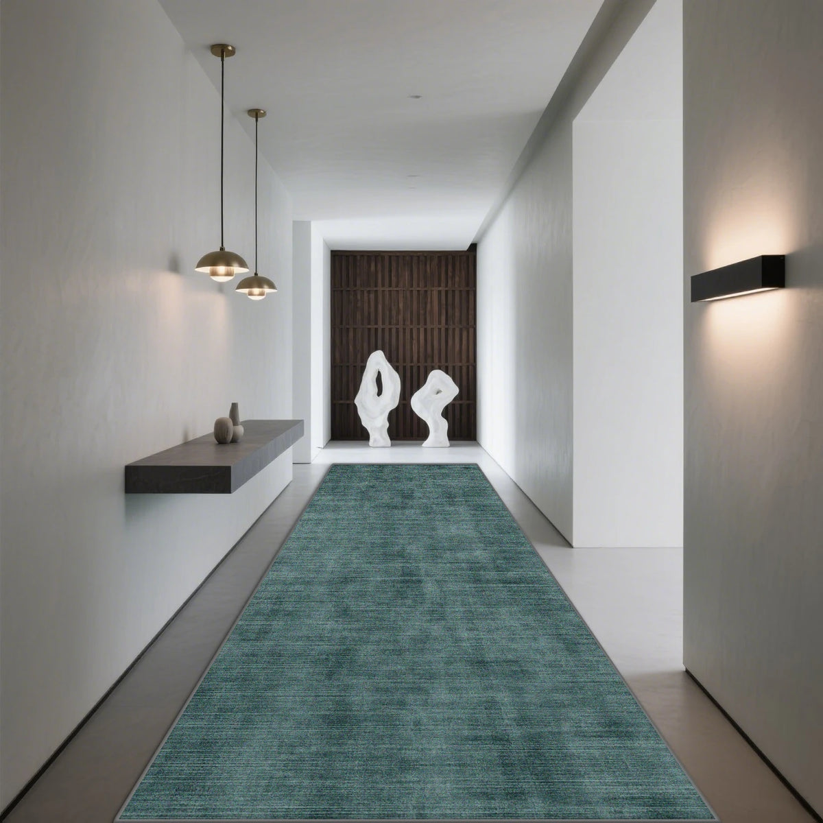 Modern Geometric Runner Rug Hallway Staircase Entryway Anti-Slip Machine Washable Polyester Floor Mat for Living Room Kitchen Corridor | Thomler