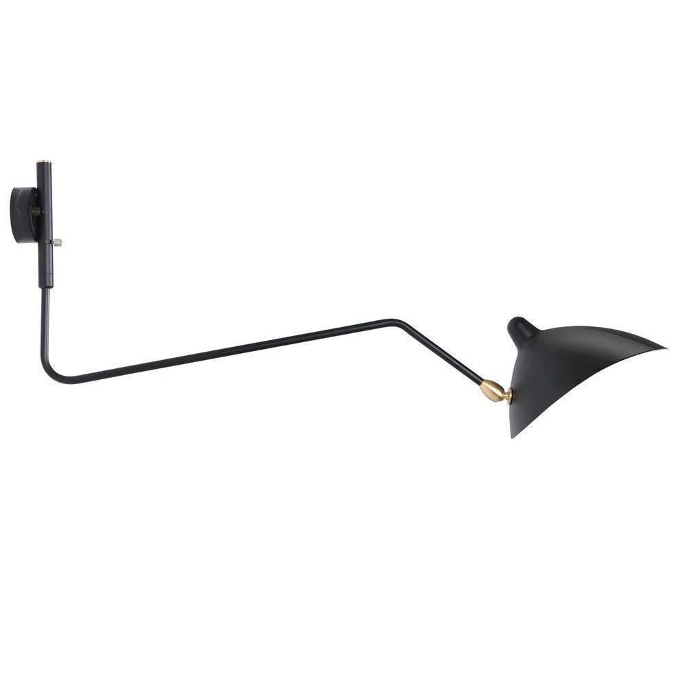 Articulated Arm Wall Sconce Black Mid-Century Modern Adjustable Swing Lamp for Living Room Bedroom Home Office Reading Light | Thomler