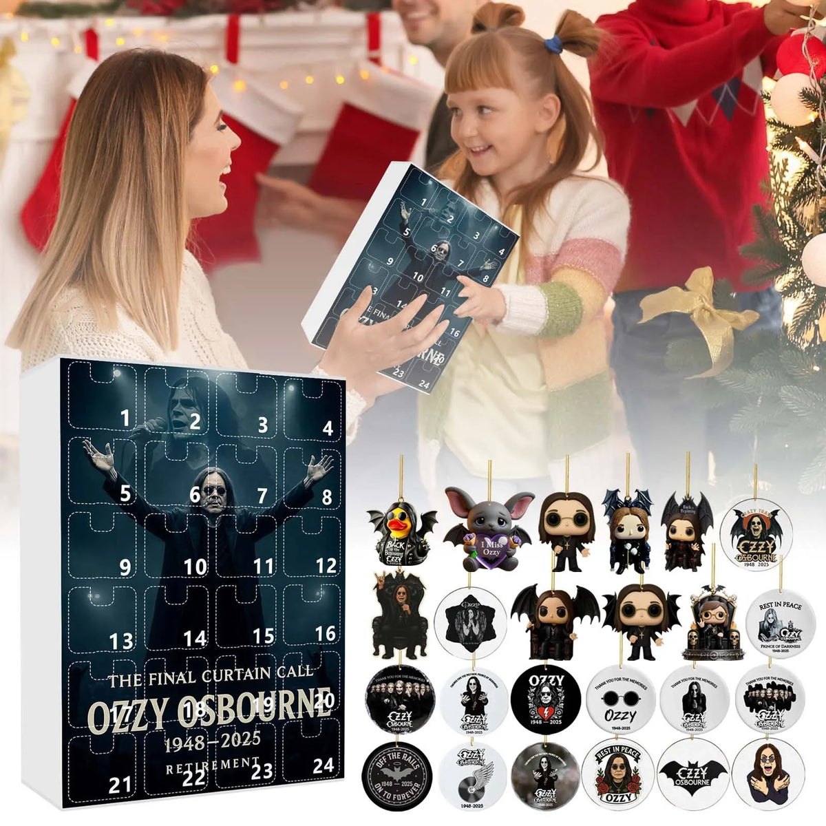Rock Legend Holiday Countdown Calendar – 24 Days of Music Memorabilia & Collectible Surprises | Thomler