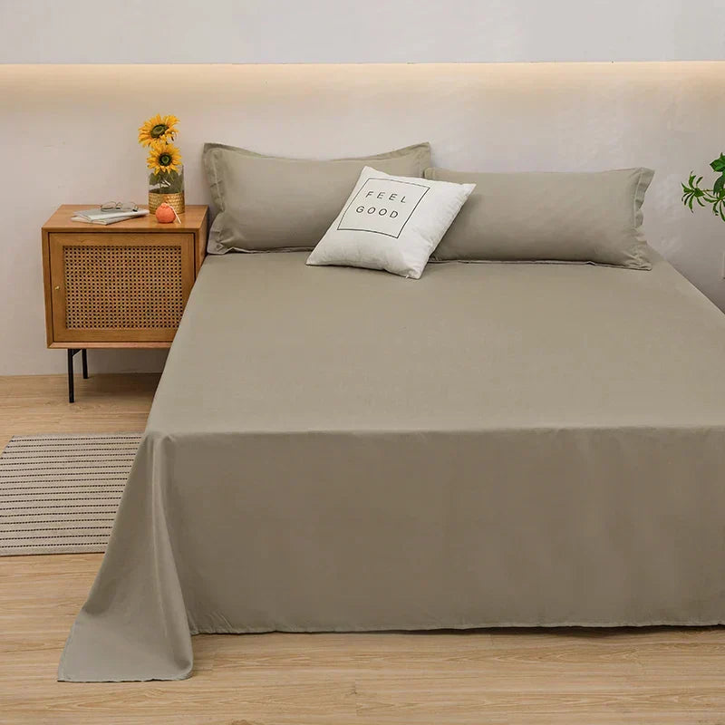 100% Linen Duvet Cover Set – Temperature-Regulating Breathable Bedding for All Seasons – Twin Full Queen King – Light Green White Blue Red | Thomler