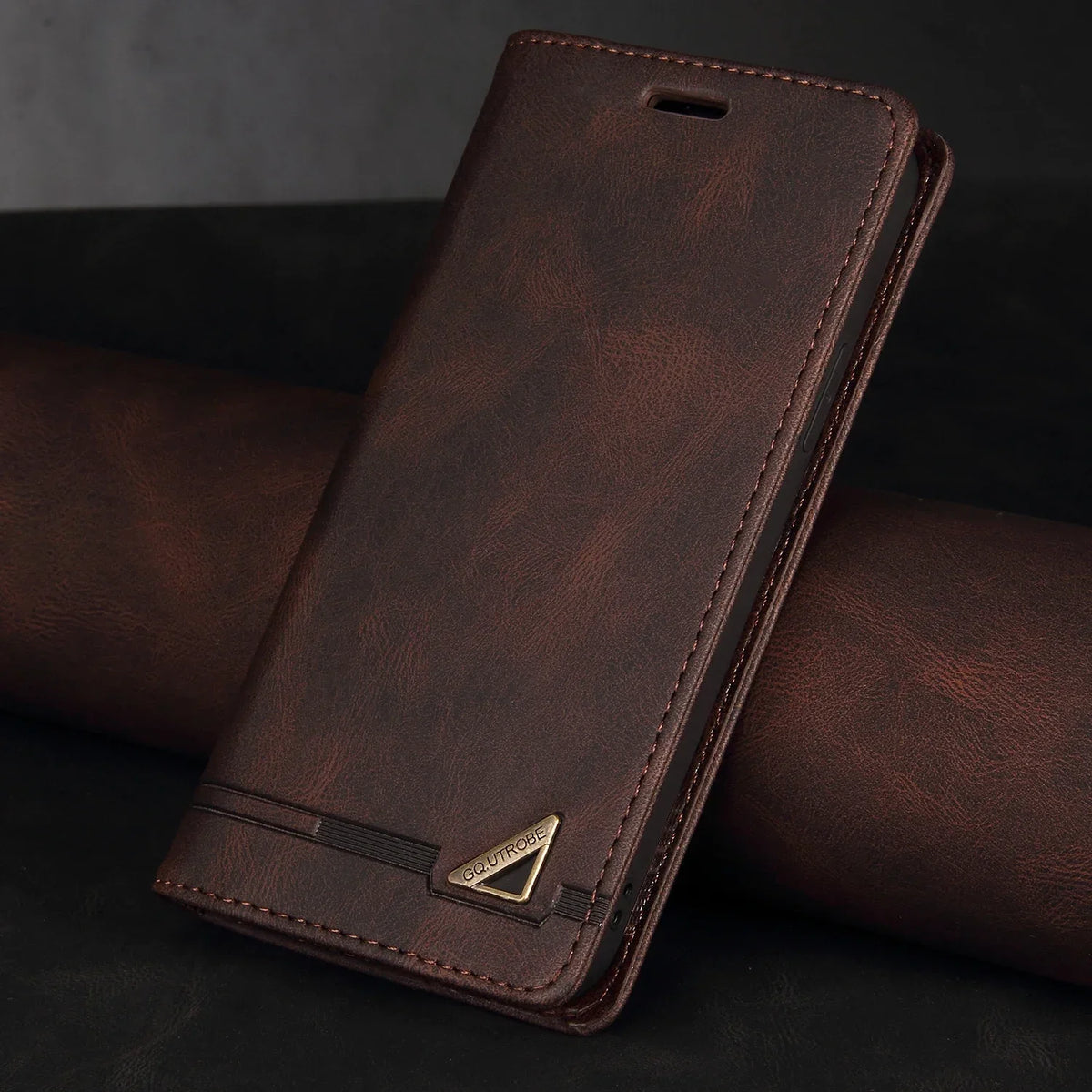Folio Phone Case with Card Slots & Kickstand for Samsung Galaxy A Series – Magnetic Closure Synthetic Leather Cover | Thomler