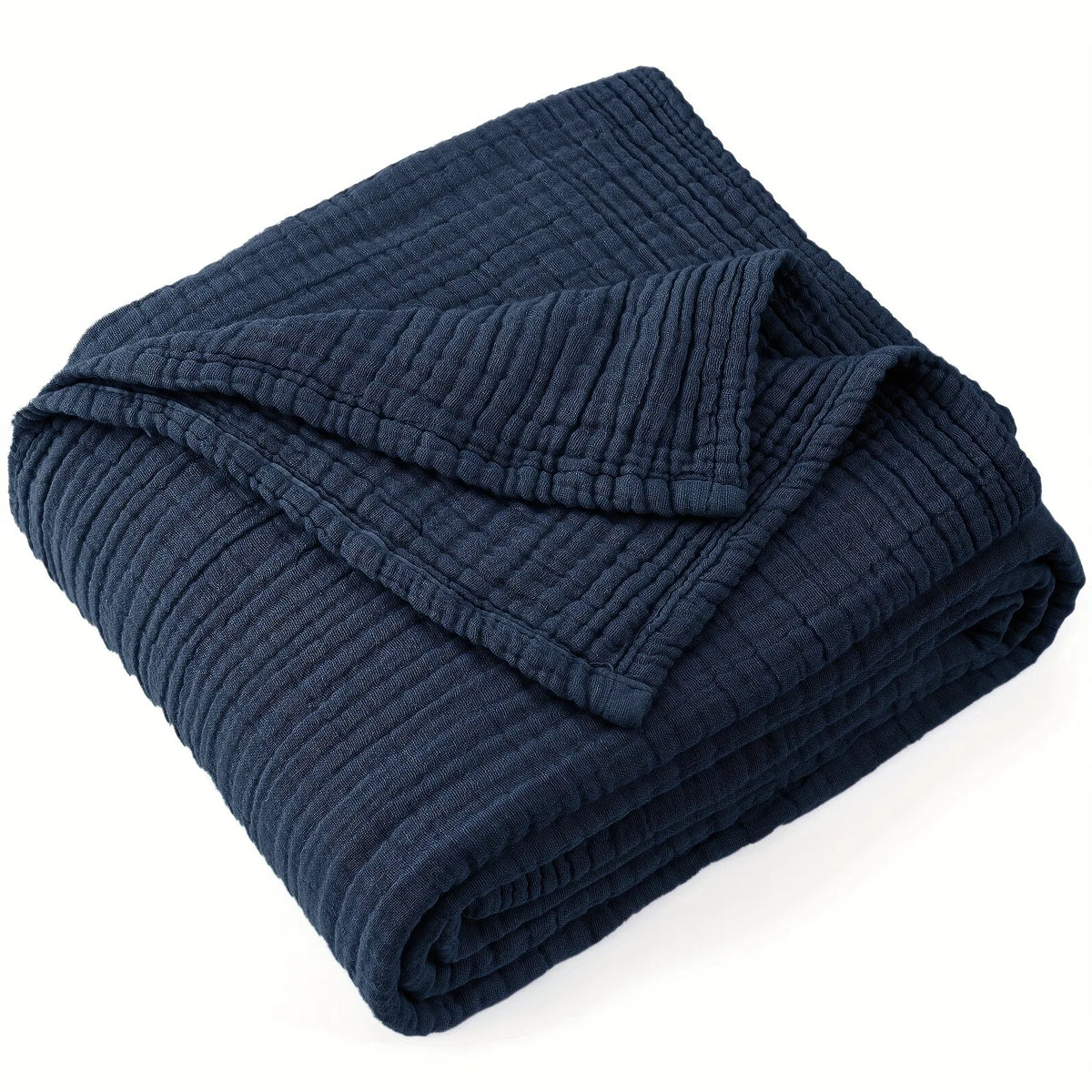 Six-Layer Gauze Throw – All-Season Breathable Cotton Coverlet for Couch, Bed & Travel | Thomler