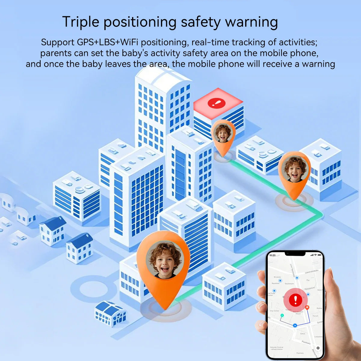 Kids GPS Tracker Watch with 4G Video Calling, Triple Location Tracking & SOS Emergency Button for Children | Thomler