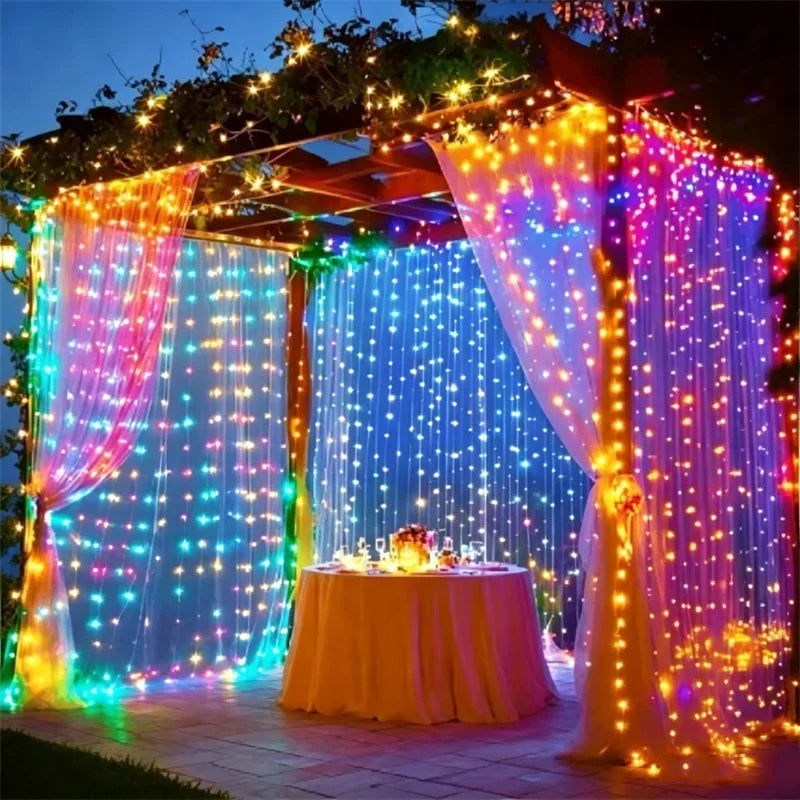 USB Curtain Fairy Lights with Remote – 8 Modes LED String Lights for Bedroom, Wedding, Party & Holiday Decor | Thomler