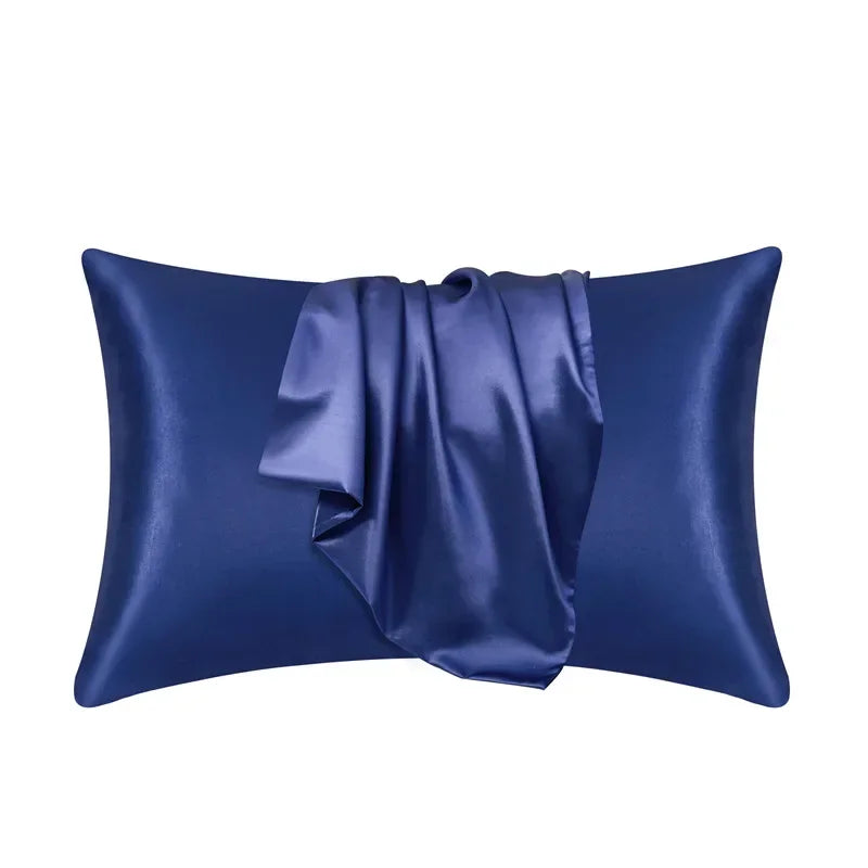 Pillowcase Mulberry Silk 50.0 x 70.0 cm Gold Bedroom Hair And Skin Cooling Sleep Cover Luxury Bedding | Thomler