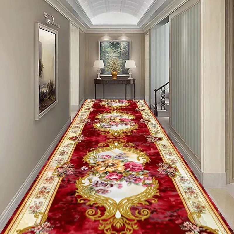 Persian-Inspired Hallway Runner Rug with Non-Slip Backing – Machine Washable Corridor Mat for Entryways and Stairs | Thomler
