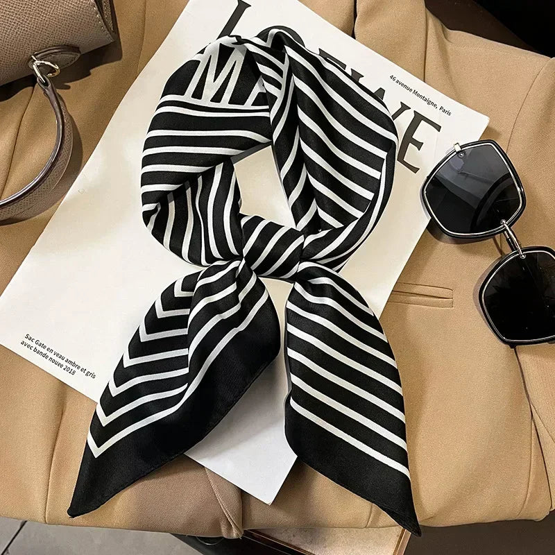Satin Square Scarf for Women – Multi-Purpose Accessory for Hair, Neck, Bag & Headwrap | Thomler