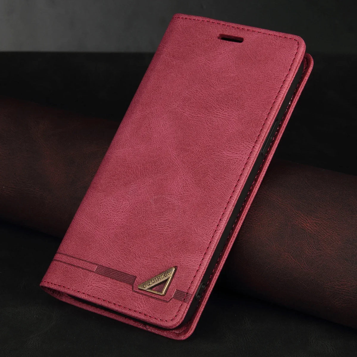 Folio Phone Case with Card Slots & Kickstand for Samsung Galaxy A Series – Magnetic Closure Synthetic Leather Cover | Thomler