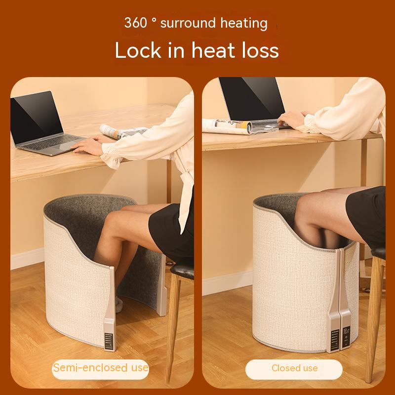 Under-Desk Foot Warmer with 4-Speed Heat Control & Auto Shutoff – Keep Legs Warm at Work or Home | Thomler