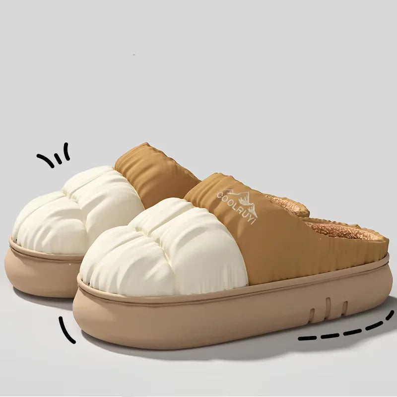 Insulated Cushioned House Slippers for Women – Plush Indoor/Outdoor Footwear with Non-Slip Sole & Water-Resistant Upper | Thomler
