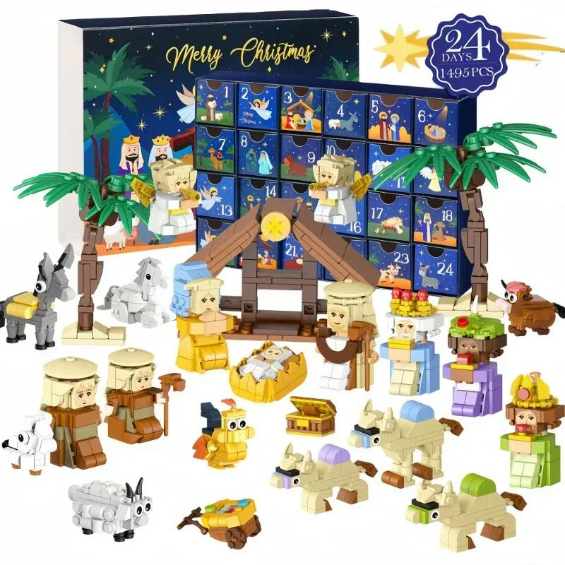 24-Day Nativity Scene Advent Calendar – Hand-Painted Figurines | Thomler