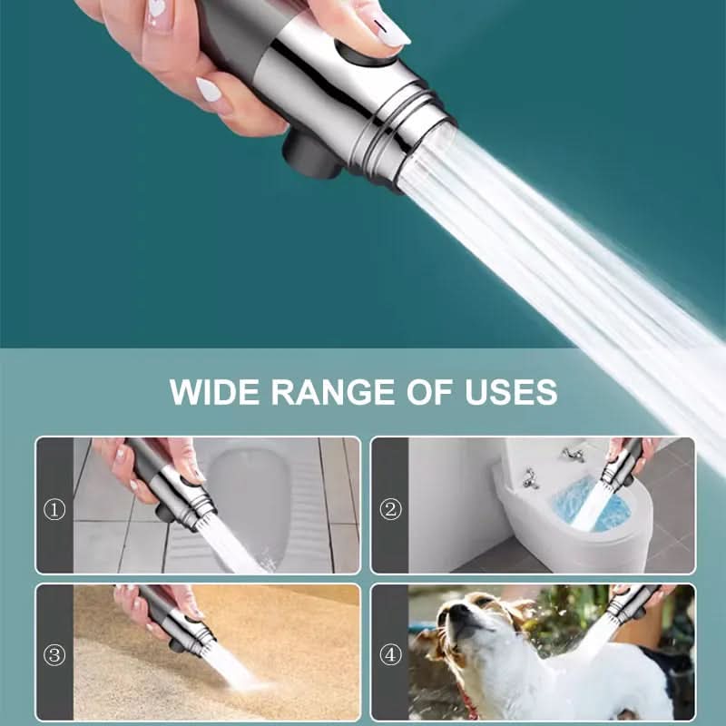 High-Pressure Filtered Showerhead with Built-In Water Purifier & 3-Mode Massage Spray for Low Pressure Bathrooms | Thomler