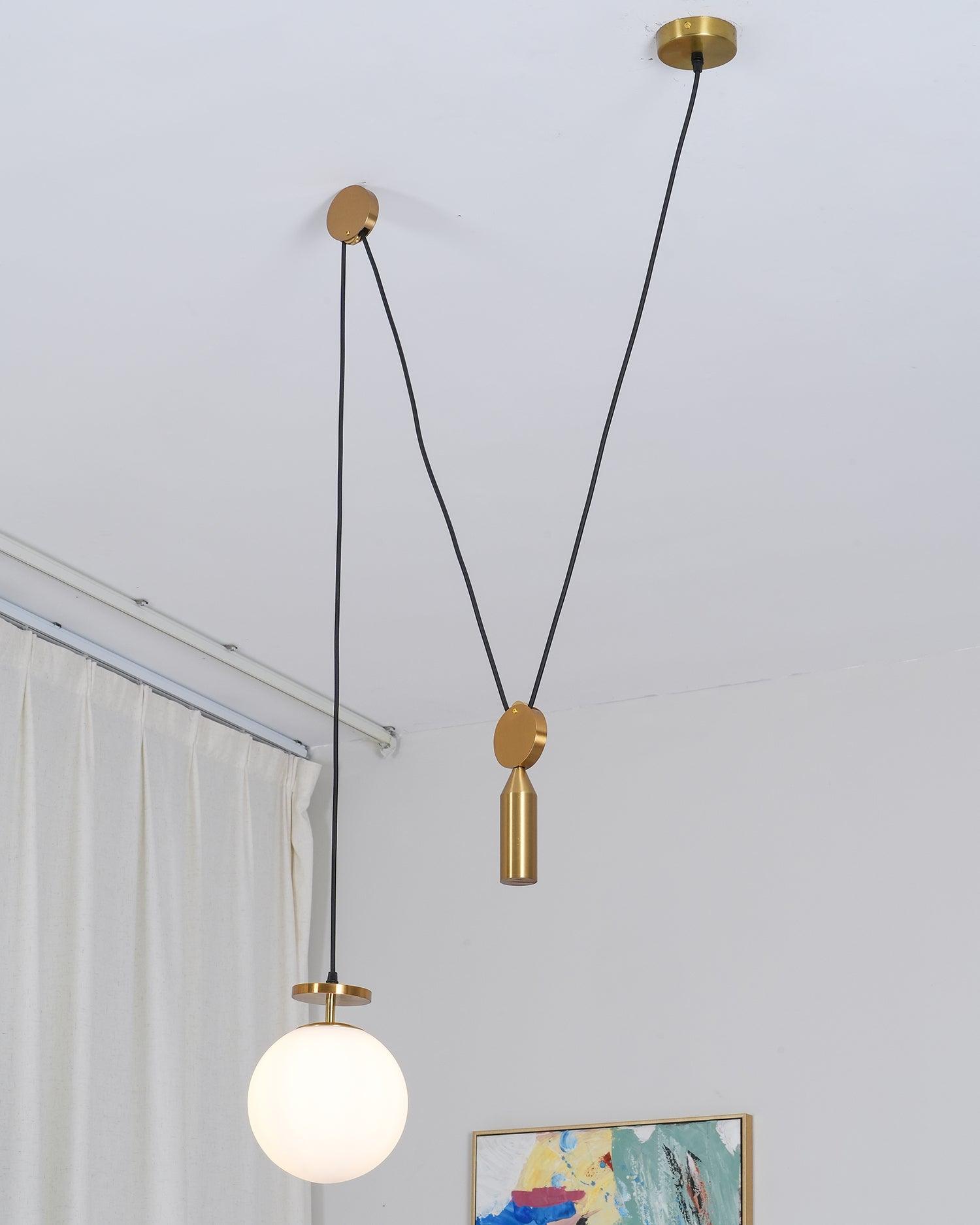 Metal Geometric Pendant Light 11.8 in Modular Ceiling Indoor Hanging Lamp | Thomler