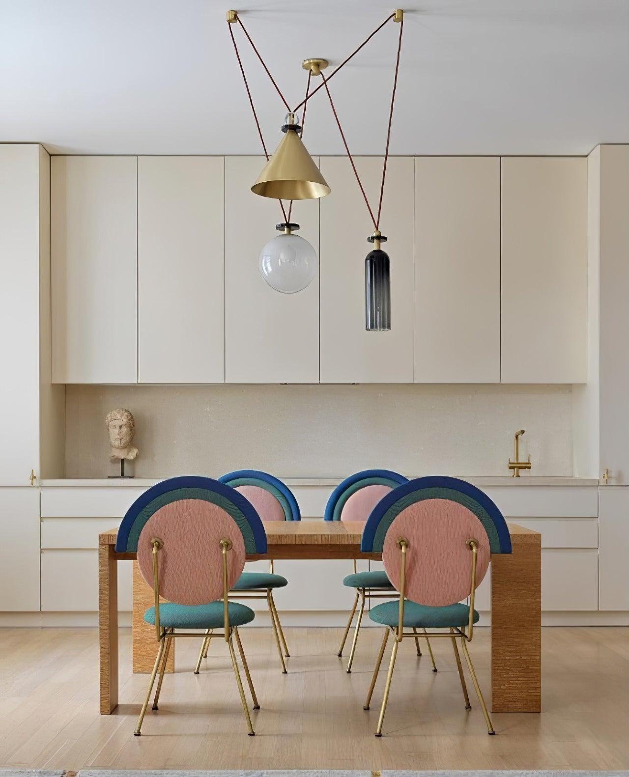 Metal Geometric Pendant Light 11.8 in Modular Ceiling Indoor Hanging Lamp | Thomler