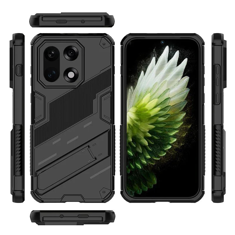 Reinforced Phone Case with Built-In Stand for OnePlus 15 13 12 11 10 Nord – Drop Protection Kickstand Cover Heavy Duty Shield | Thomler
