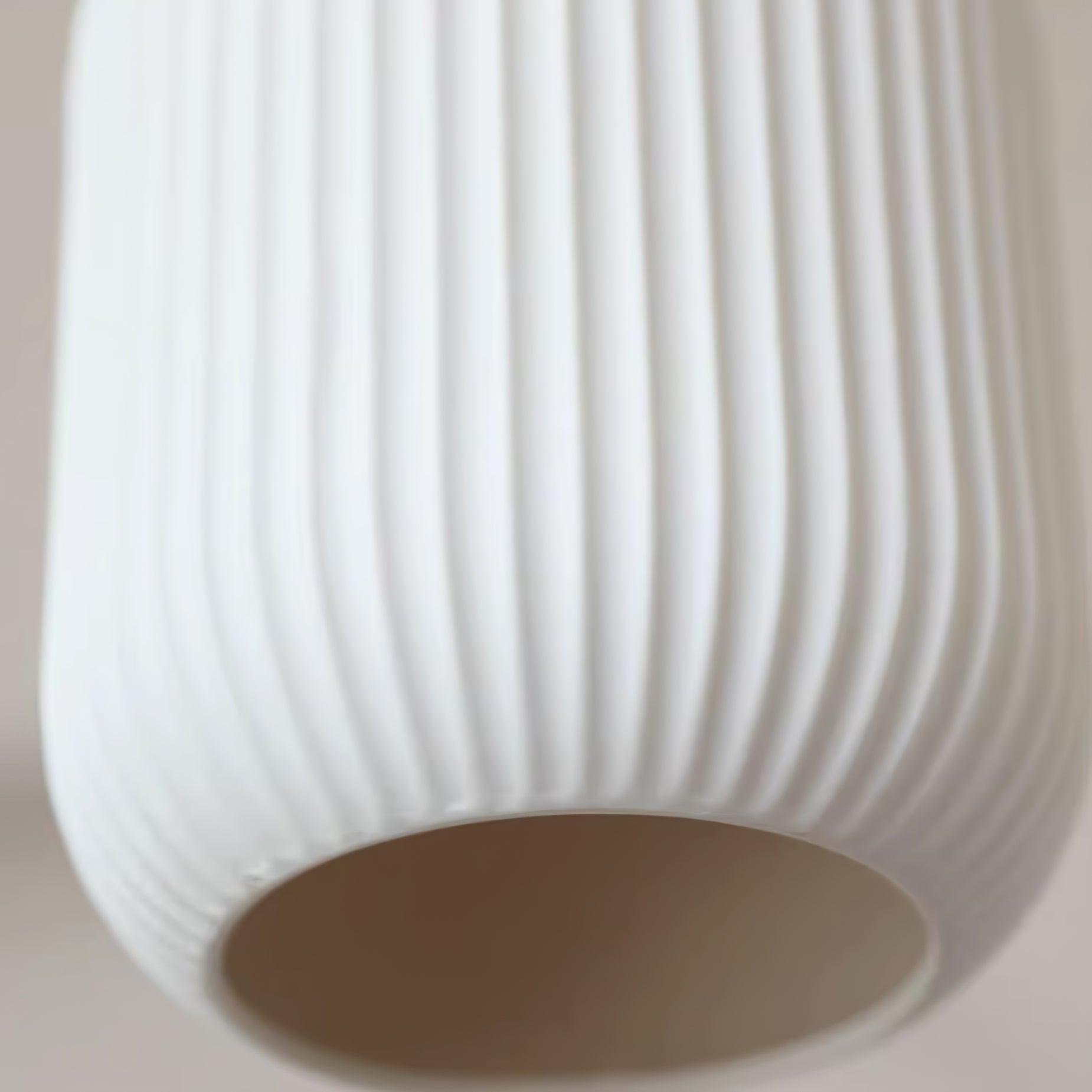 Pendant Light Ceramic 9 in White Dining Room Kitchen Island Hanging Lamp Adjustable Height | Thomler