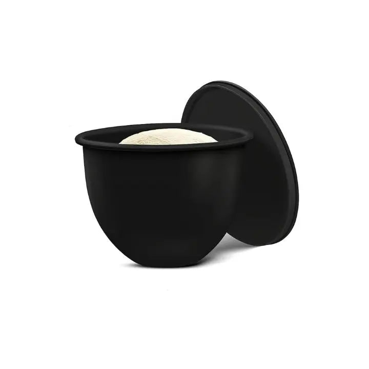Silicone Baking Insert Food Safe 24.0 cm Red Dough Mixing Splash Guard With Lid Bread Baking Bowl Liner | Thomler