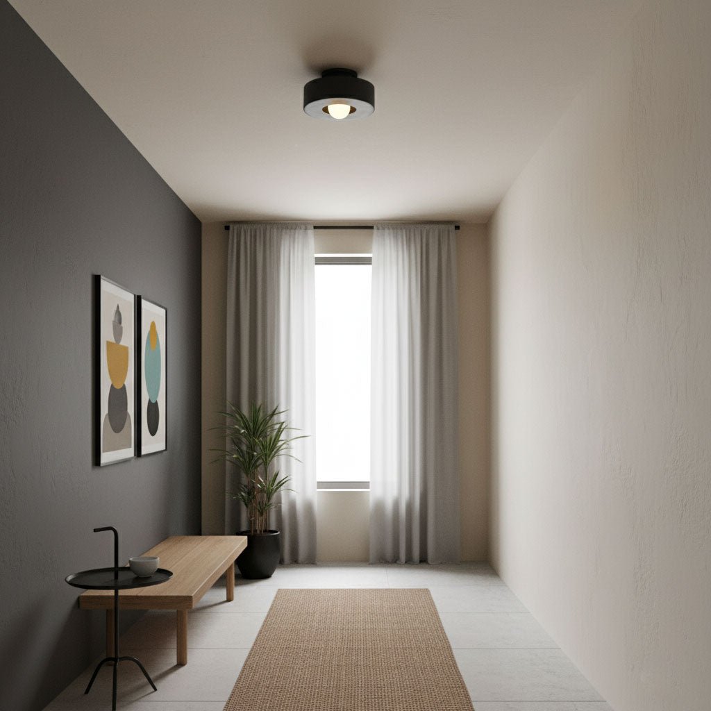 Resin Ceiling Light 11.8 in Red Green Black Indoor LED E26 E27 Modern Lighting Fixture | Thomler