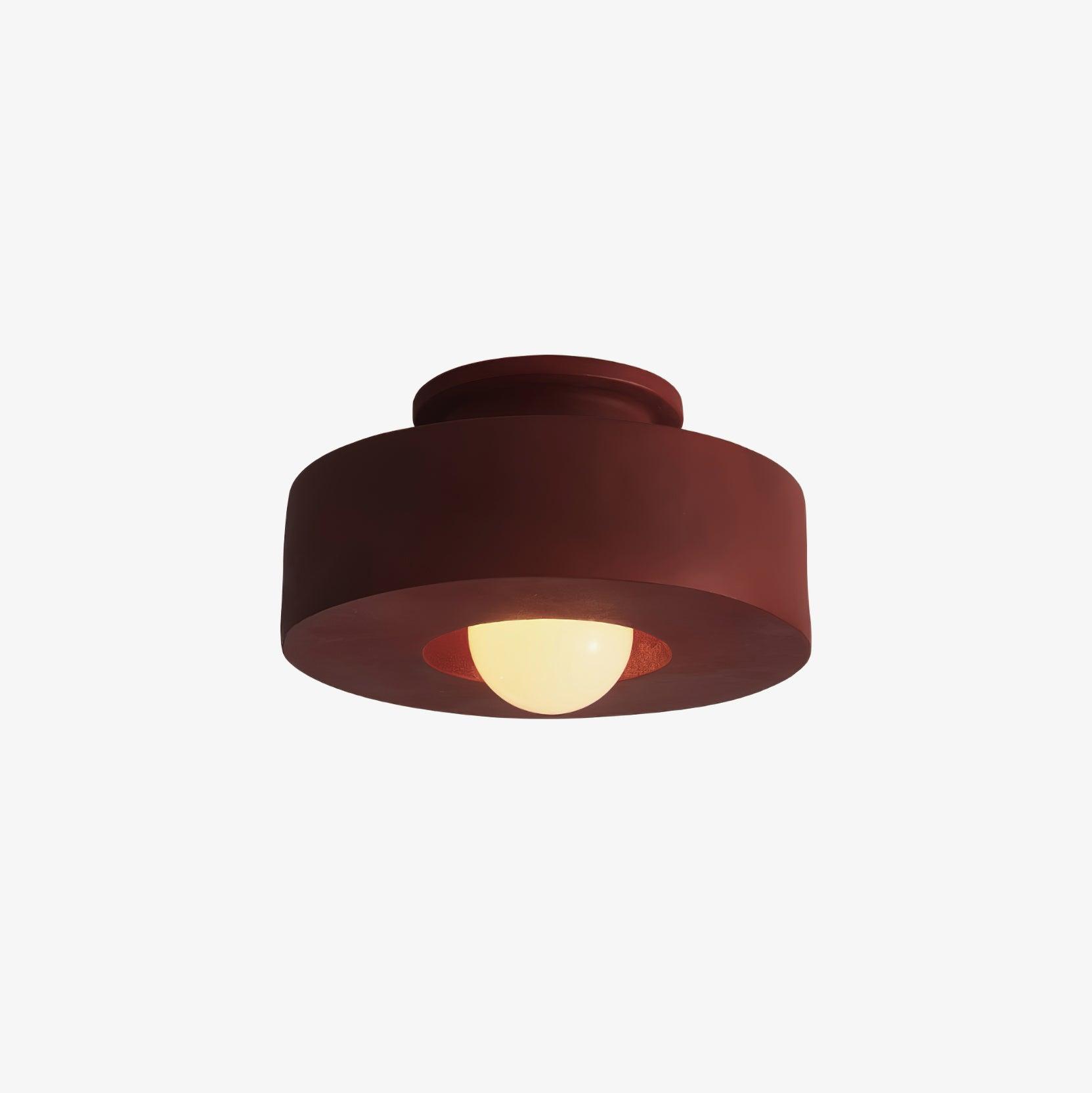 Resin Ceiling Light 11.8 in Red Green Black Indoor LED E26 E27 Modern Lighting Fixture | Thomler