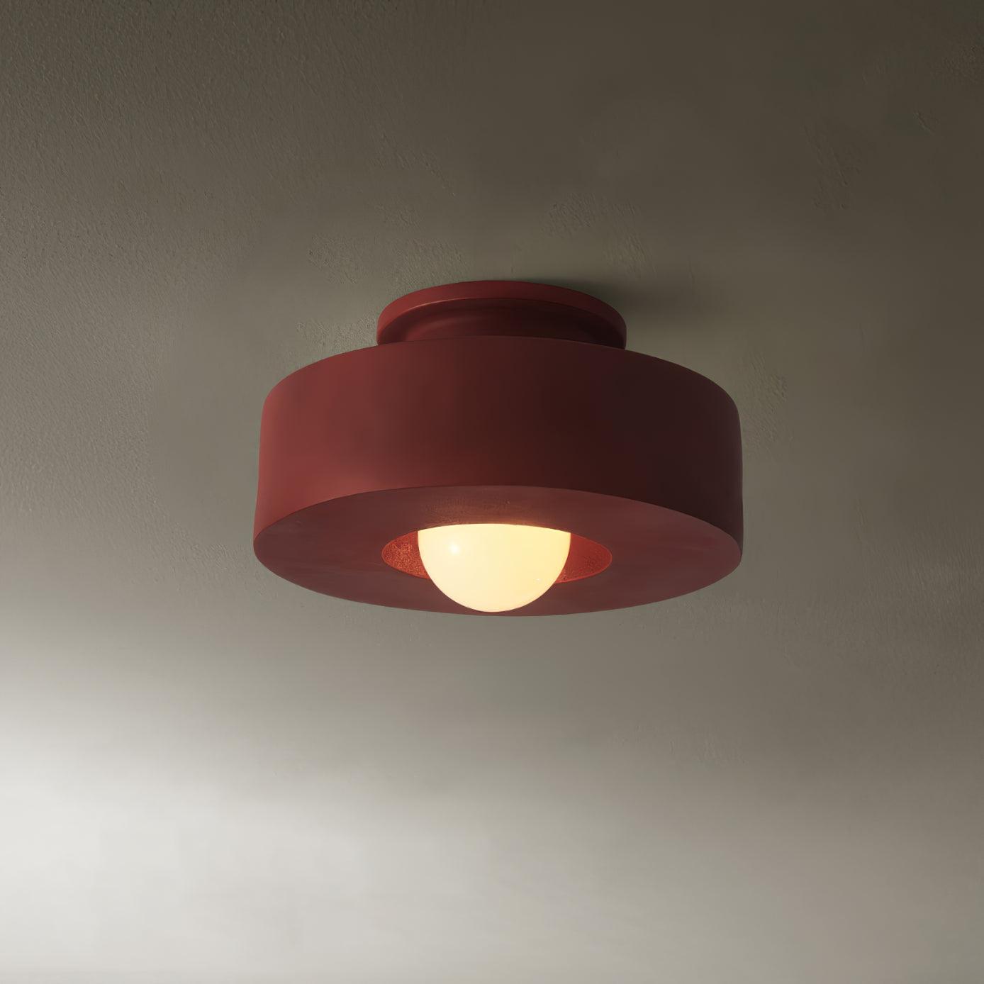 Resin Ceiling Light 11.8 in Red Green Black Indoor LED E26 E27 Modern Lighting Fixture | Thomler