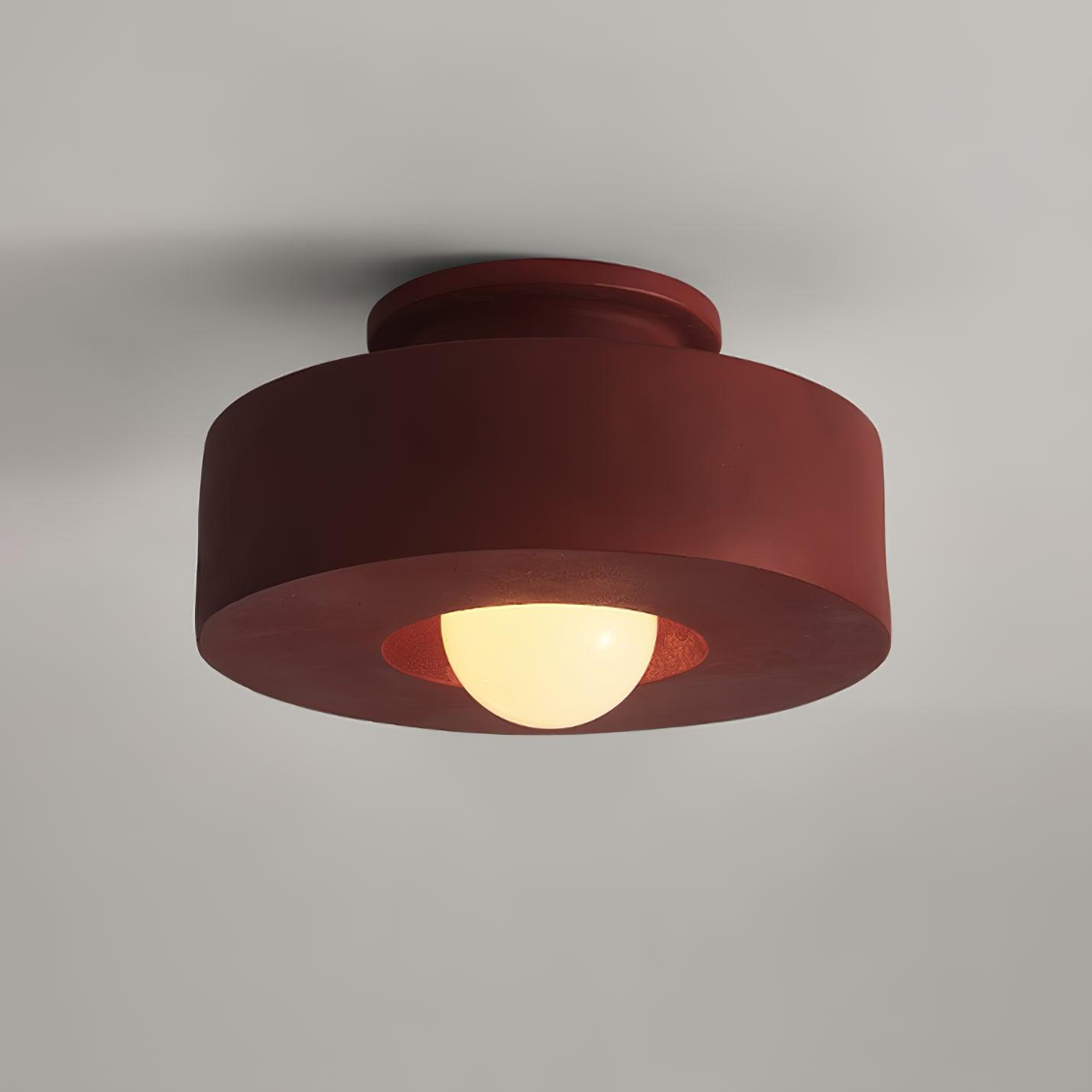 Resin Ceiling Light 11.8 in Red Green Black Indoor LED E26 E27 Modern Lighting Fixture | Thomler