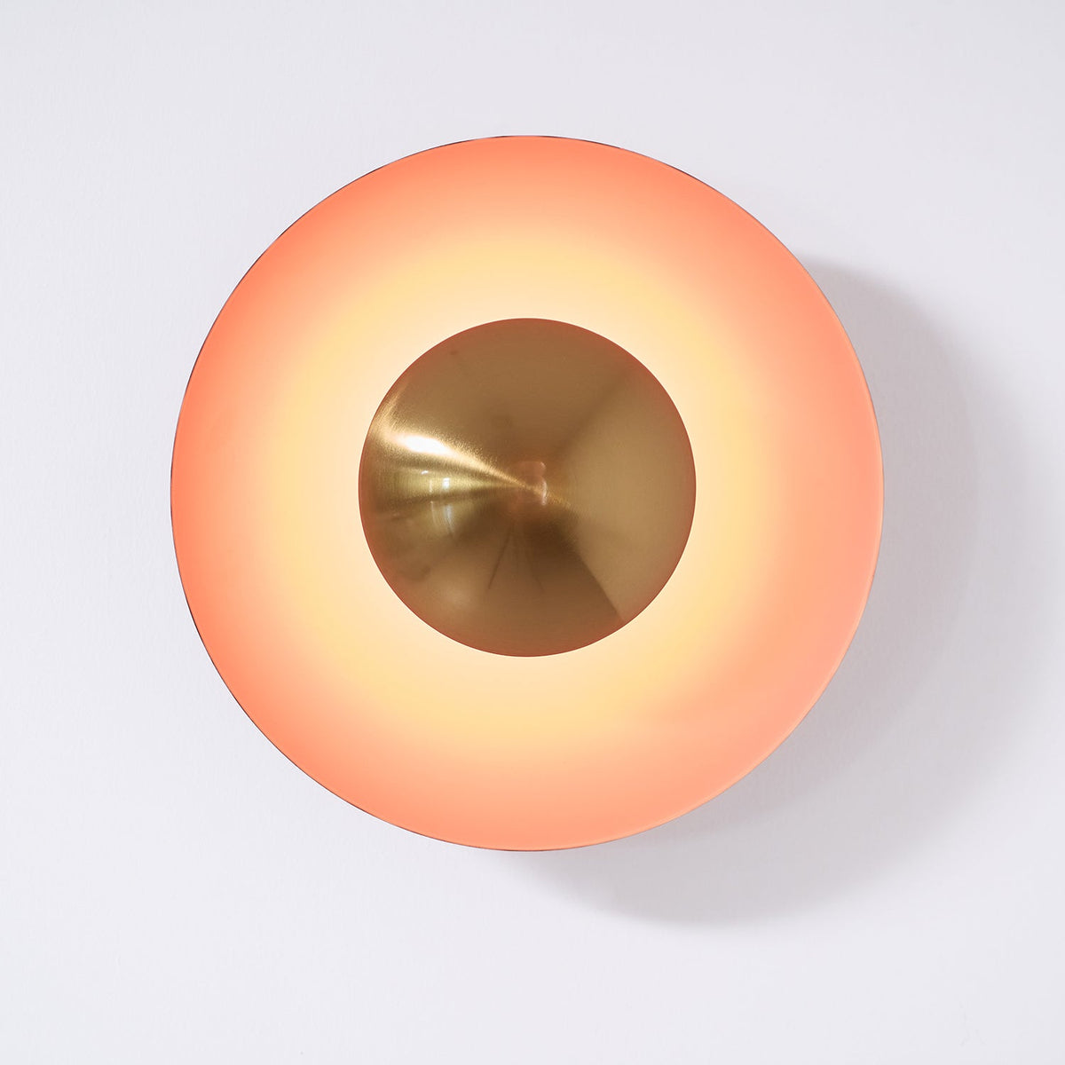 Contemporary Dual-Tone Circular LED Wall or Ceiling Light Fixture in Multiple Finishes | Thomler