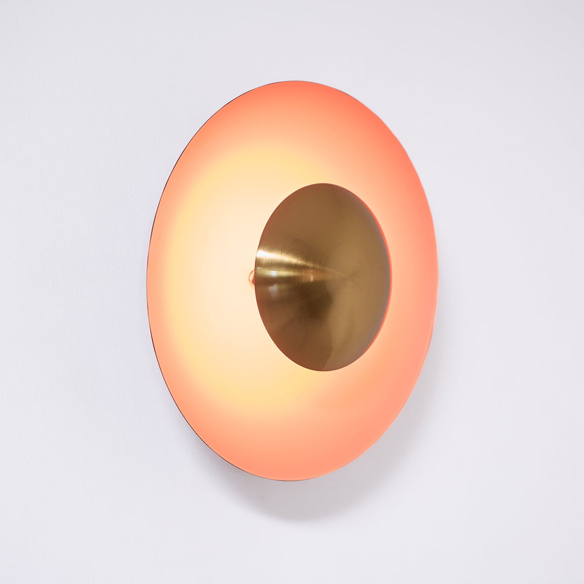 Contemporary Dual-Tone Circular LED Wall or Ceiling Light Fixture in Multiple Finishes | Thomler
