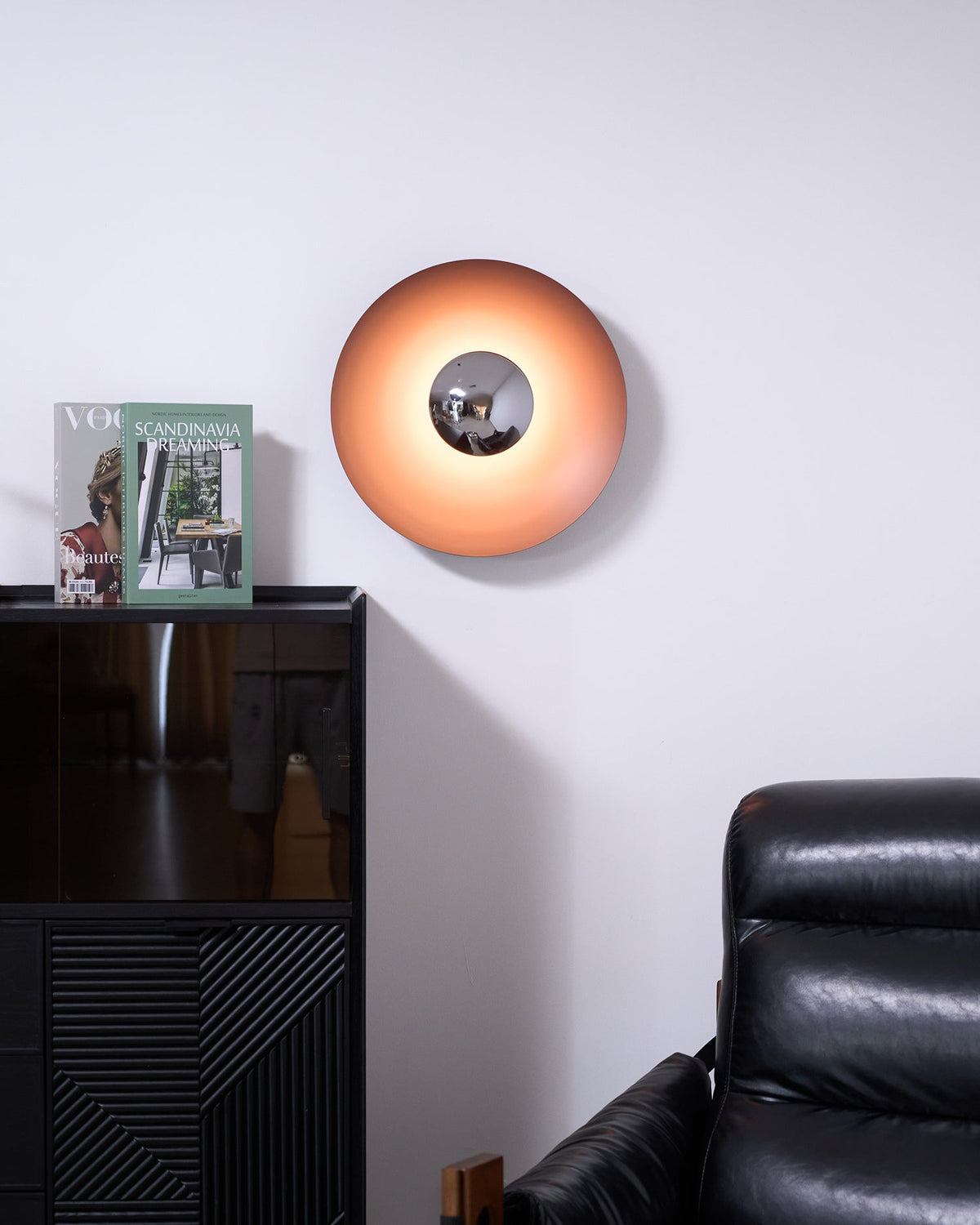 Contemporary Dual-Tone Circular LED Wall or Ceiling Light Fixture in Multiple Finishes | Thomler