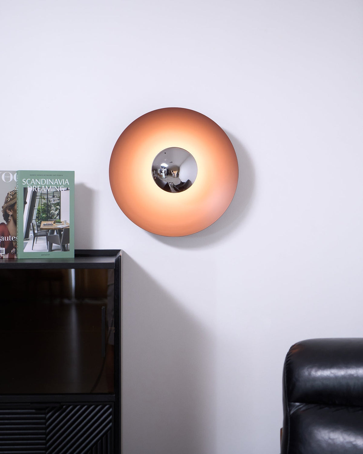 Contemporary Dual-Tone Circular LED Wall or Ceiling Light Fixture in Multiple Finishes | Thomler
