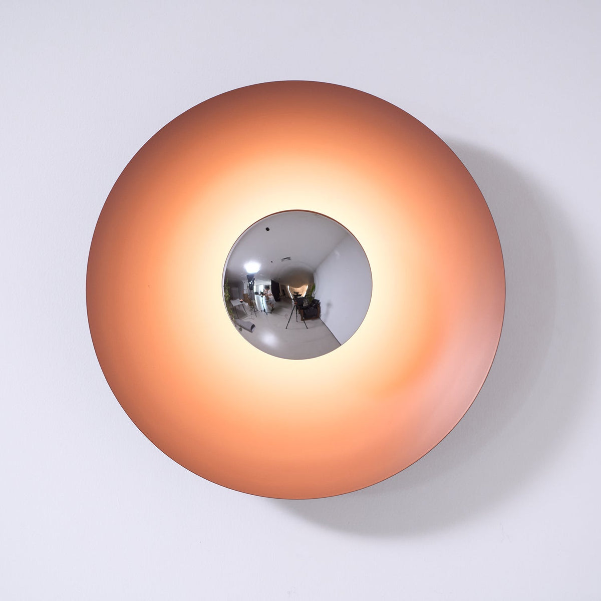 Contemporary Dual-Tone Circular LED Wall or Ceiling Light Fixture in Multiple Finishes | Thomler